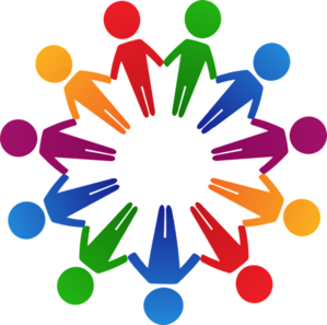 Bild: Pixabay Kreis mit schematisch dargestellten Menschen, die sich an der Hand fassen